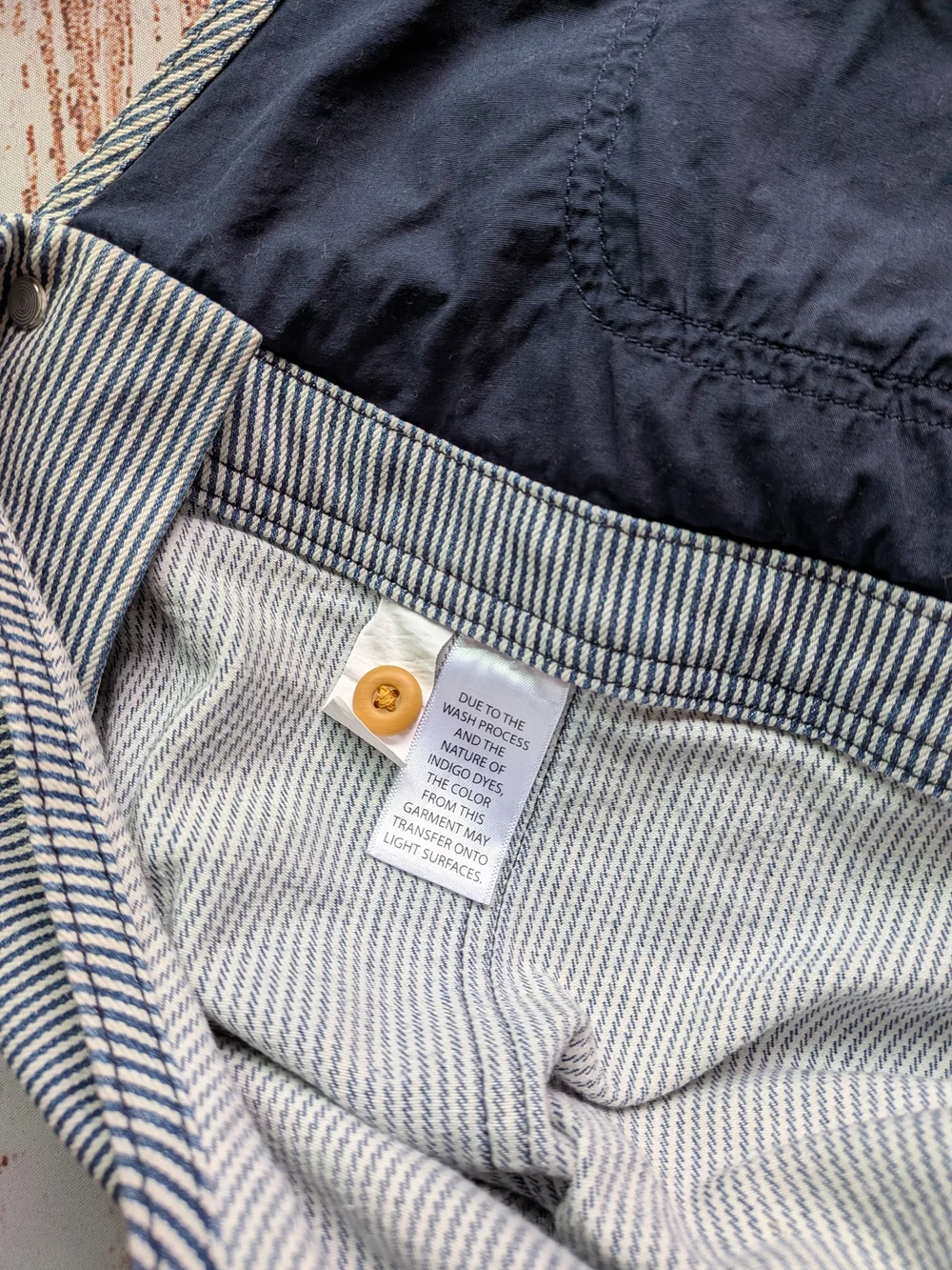 Duluth Trading Co. Rootstock Gardening Blue & White Striped Short Overalls Sz XL - Picture 12 of 16